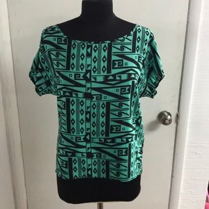 Amanda Uprichard geometric blouse